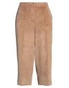 Nenè Woman Pants Camel Size 14 Polyester, Cotton, Elastane In Beige
