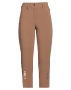 Nenè Woman Pants Camel Size 8 Polyester, Viscose, Elastane In Beige