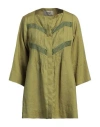 Nenè Woman Shirt Green Size 6 Linen In Green
