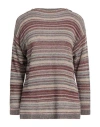 Nenè Woman Sweater Brick Size 10 Virgin Wool, Polyamide, Polyester, Elastane In Red
