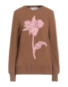 Nenè Woman Sweater Brown Size 12 Virgin Wool, Viscose, Cashmere In Brown