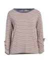 Nenè Woman T-shirt Light Brown Size 8 Viscose, Elastane In Beige