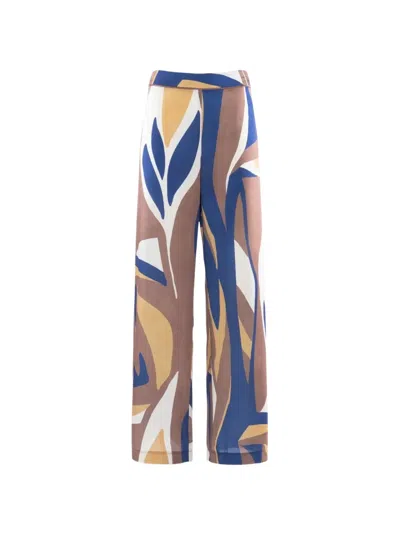 Nenette Abstract-print Wide-leg Trousers In Multi