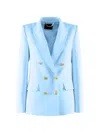 Nenette Baila Double-breasted Blazer In Blue