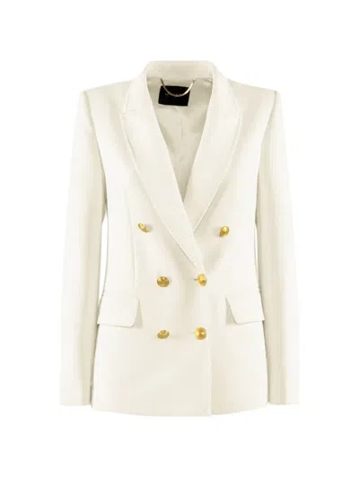 Nenette Baila Double-breasted Buttoned Blazer In Neutral