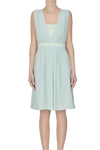 Nenette Chiffon Dress In Blue