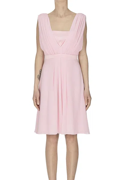 Nenette Chiffon Dress In Pink