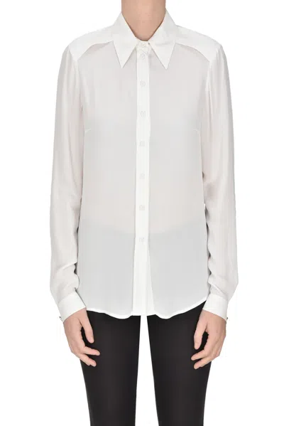 Nenette Crepè Shirt In Ivory