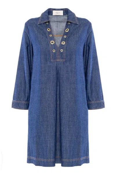 Nenette Dark Blue Woman Dress In Other