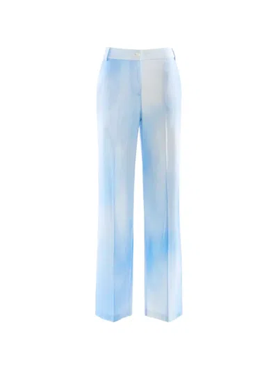 Nenette Erix High-waisted Trousers In Blue