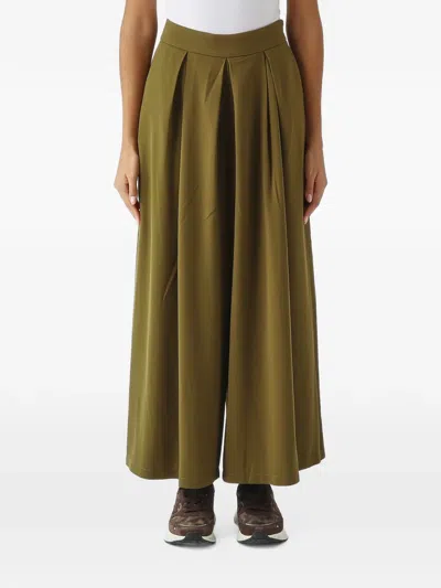 Nenette Ester Pleated Palazzo Pants In 그린