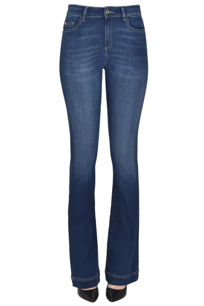 Nenette Flared Leg Jeans In Denim