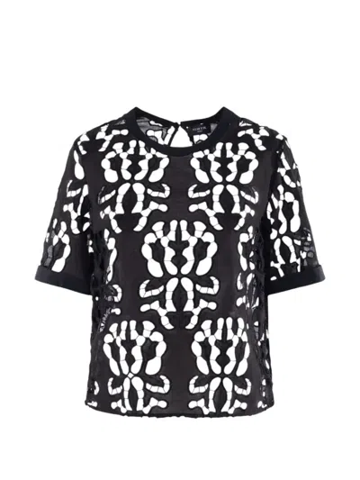 Nenette Fominik Broderie-anglaise Top In Black