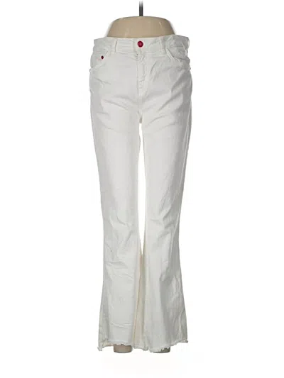 Pre-owned Nenette Jeans In White
