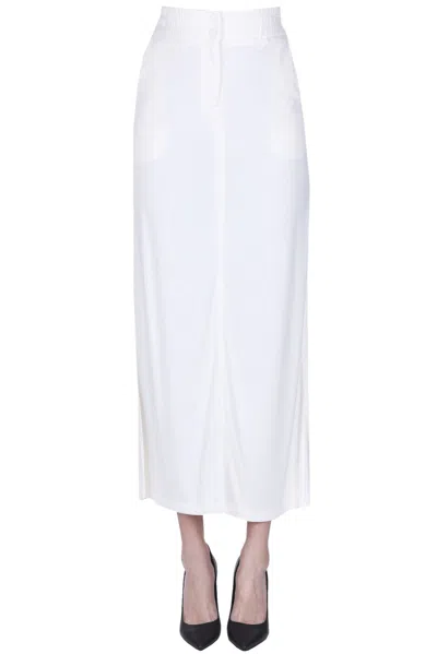 Nenette Jersey Long Skirt In Ivory