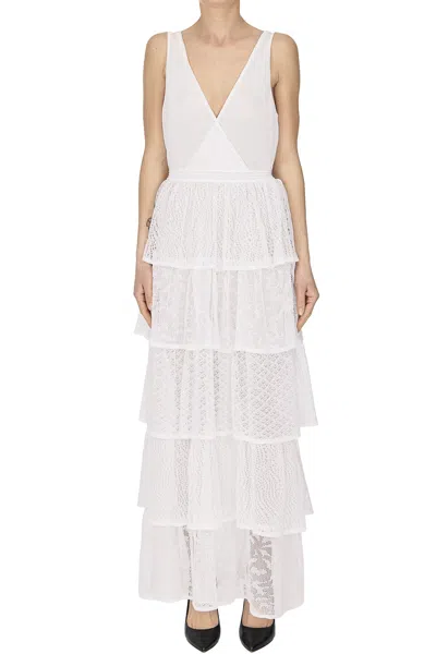 Nenette Knitted Long Dress In White