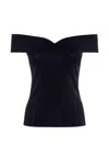 Nenette Off-shoulder Top In Black