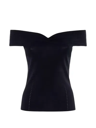 Nenette Off-shoulder Top In Black