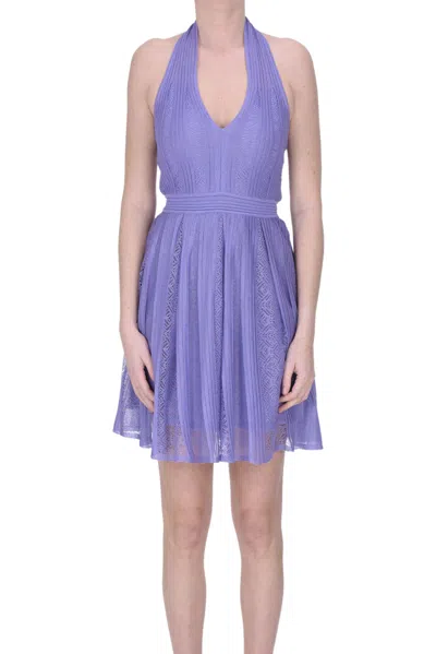 Nenette Pleated Knit Dress In Wisteria