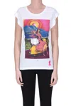 NENETTE PRINTED T-SHIRT WITH STRASS