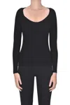Nenette Ribbed Viscose Knit Pullover In Black