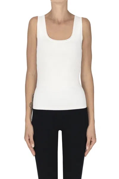 Nenette Stretch Knit Top In Ivory