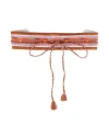 Nenette Tous Les Jours Woman Belt Camel Size Onesize Textile Fibers In Sand