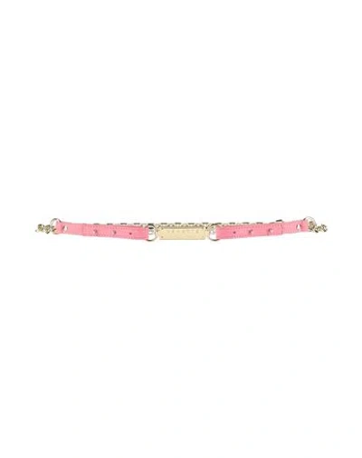Nenette Tous Les Jours Woman Belt Pink Size 28 Leather, Metal