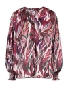 Nenette Woman Blouse Garnet Size 6 Polyester In Red