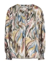 Nenette Woman Blouse Light Brown Size 8 Polyester In Beige