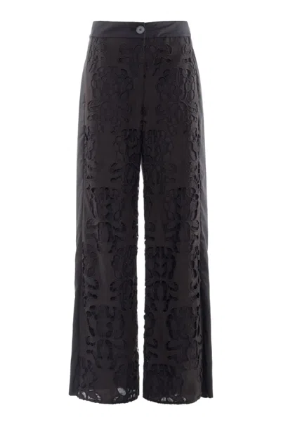 Nenette Trousers In Sangallo Woman Black
