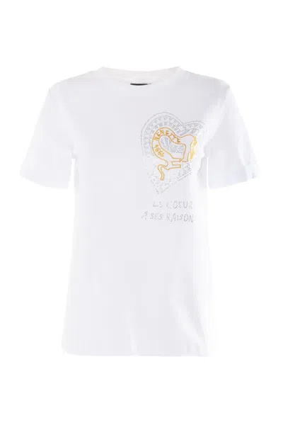 Nenette T-shirt Heart White Woman In Other