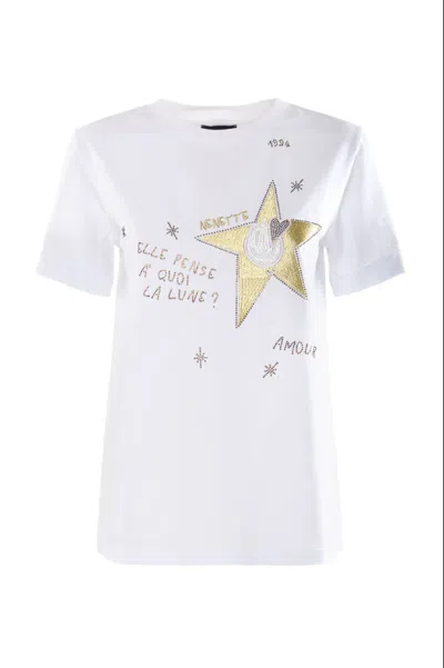 Nenette T-shirt Star White Woman In Other