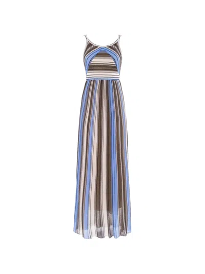 Nenette Tyrrel Striped Maxi Dress In Multi