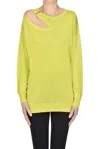 Nenette Viscose Pullover In Lime