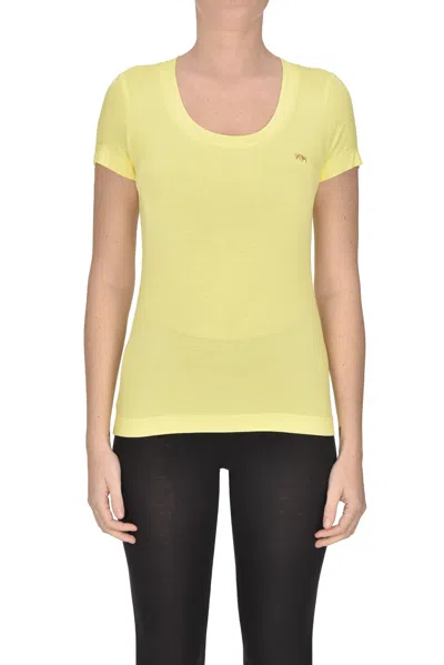 Nenette Viscose T-shirt In Yellow