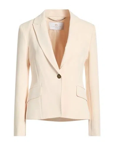 Nenette Woman Blazer Cream Size 8 Polyester, Elastane In Neutral