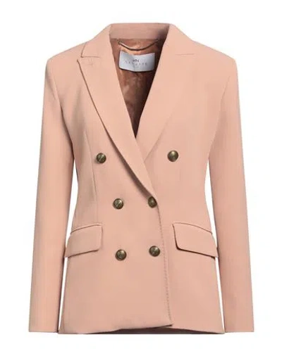 Nenette Woman Blazer Light Brown Size 8 Polyester, Elastane In Beige
