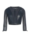 Nenette Woman Jacket Navy Size 8 Polyester, Elastane In Navy