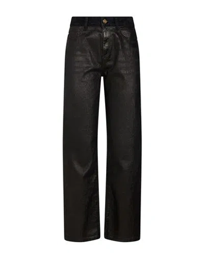 Nenette Woman Jeans Black Size 4 Cotton, Elastane