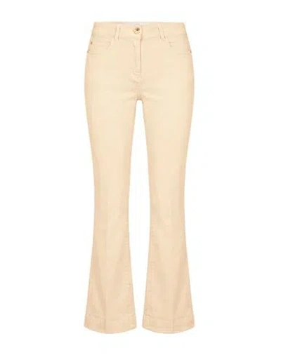 Nenette Woman Jeans Cream Size 25 Cotton, Elastomultiester, Elastane