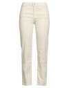 Nenette Woman Jeans Cream Size 28 Cotton, Organic Cotton, Elastane