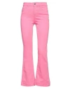 Nenette Woman Jeans Fuchsia Size 25 Cotton, Elastomultiester, Elastane In Pink