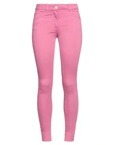 NENETTE NENETTE WOMAN JEANS MAGENTA SIZE 28 COTTON, ELASTOMULTIESTER, ELASTANE