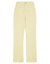 Nenette Woman Jeans Pastel Yellow Size 29 Cotton, Elastomultiester, Elastane In Yellow