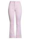 Nenette Woman Jeans Pink Size 30 Cotton, Elastomultiester, Elastane