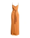 Nenette Woman Maxi Dress Camel Size 4 Viscose In Orange