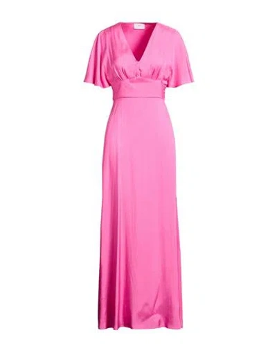 Nenette Woman Maxi Dress Fuchsia Size 4 Viscose In Pink