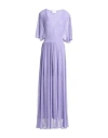 Nenette Woman Maxi Dress Lilac Size L Viscose, Polyester In Purple
