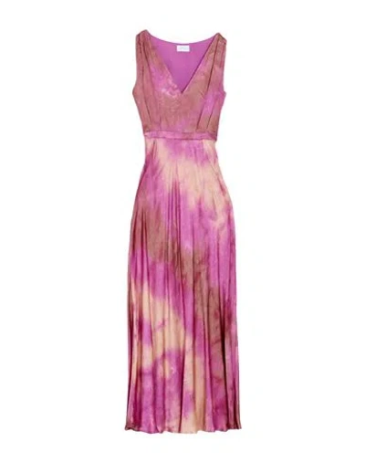 Nenette Woman Maxi Dress Mauve Size 10 Viscose In Multi